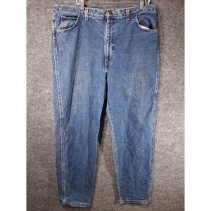 UniFirst HD Denim Jeans Mens 40x32 Blue Cotton Workwear Uniform‎ Pants